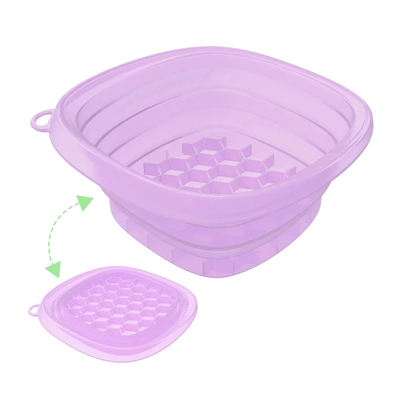 ✨ Cuenco de baño de hielo plegable de silicona para el cuidado facial ✨