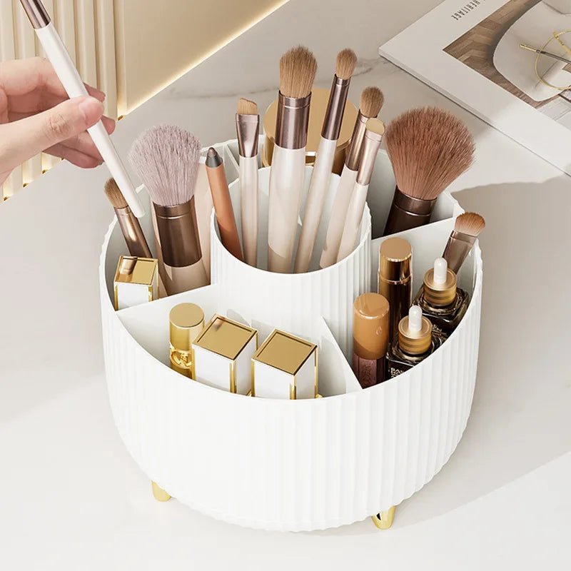 Caja de almacenamiento de maquillaje, giratoria 360