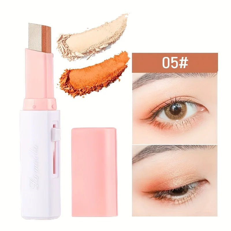 Stick 2 en 1 Sombra de Ojos y Eyeliner con Brillo Perlado
