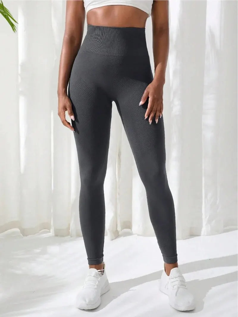 Leggings Deportivos largos para Mujer – Cintura Alta y Tejido Elástico