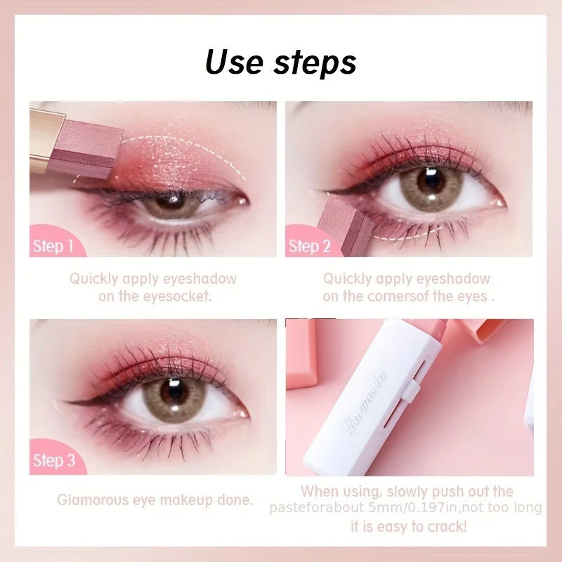 Stick 2 en 1 Sombra de Ojos y Eyeliner con Brillo Perlado