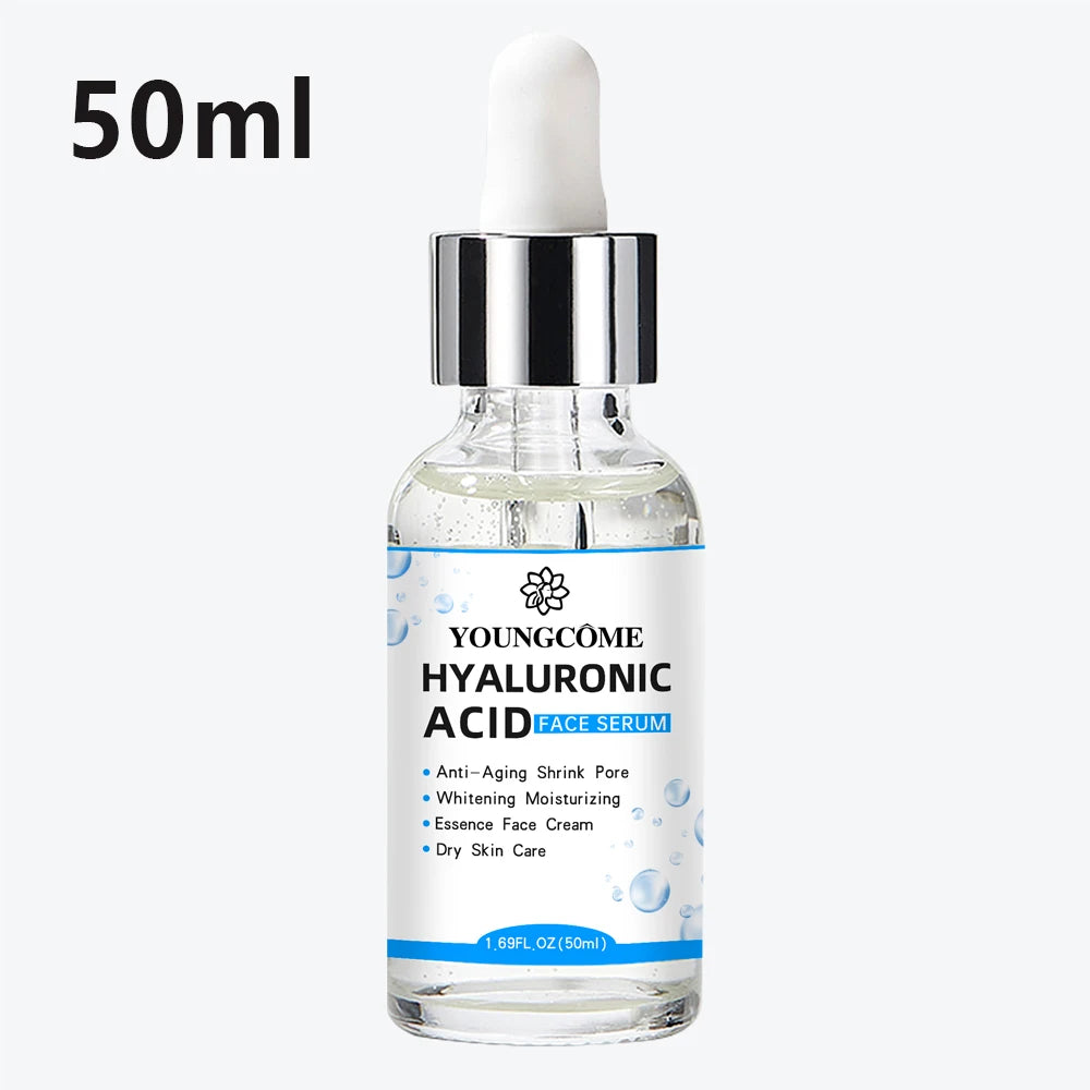 Esencia facial de ácido hialurónico para una hidratación profunda de la piel del rostro.
