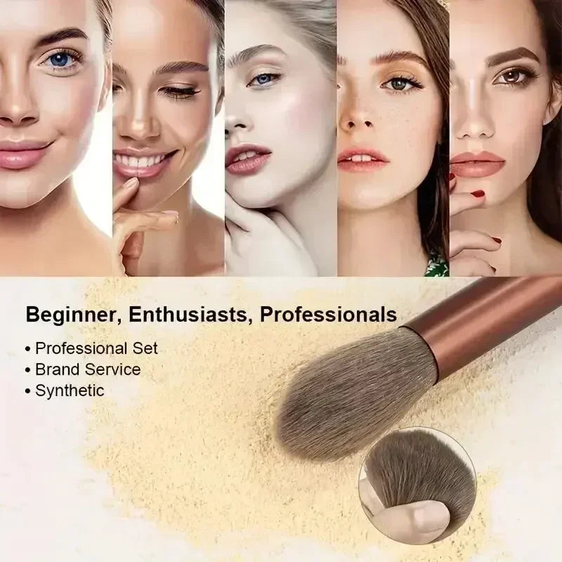 Set de Brochas de Maquillaje Profesional – 13 Piezas