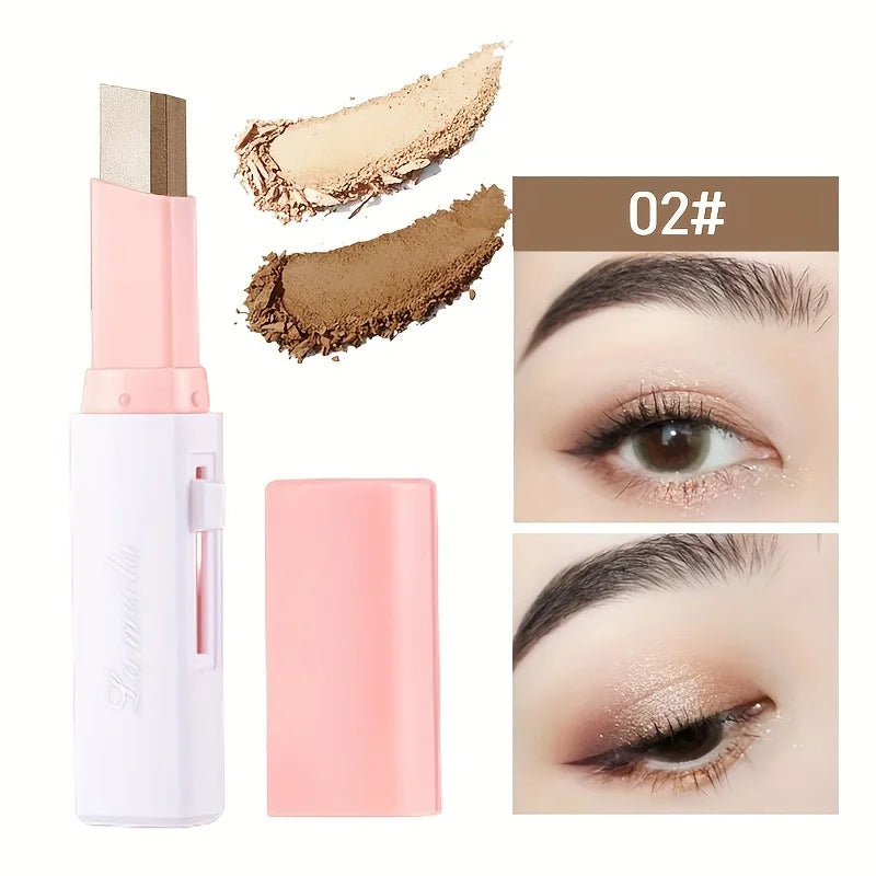 Stick 2 en 1 Sombra de Ojos y Eyeliner con Brillo Perlado