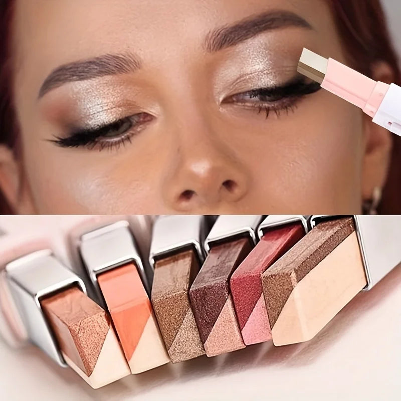 Stick 2 en 1 Sombra de Ojos y Eyeliner con Brillo Perlado