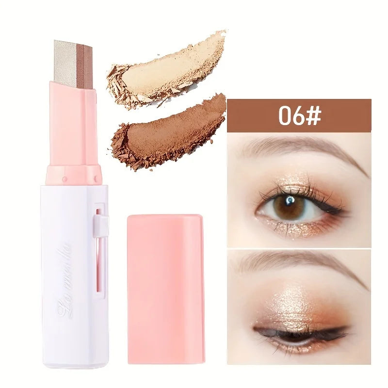 Stick 2 en 1 Sombra de Ojos y Eyeliner con Brillo Perlado