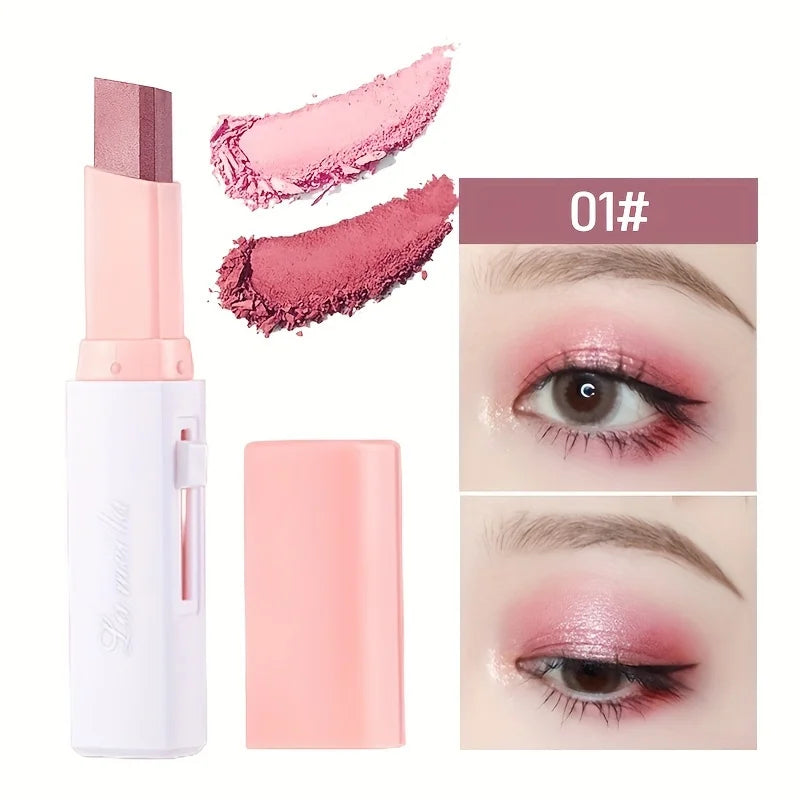 Stick 2 en 1 Sombra de Ojos y Eyeliner con Brillo Perlado