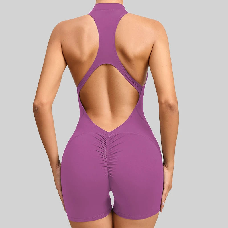 Mono Deportivo Corto para Mujer – Conjunto de Gimnasio