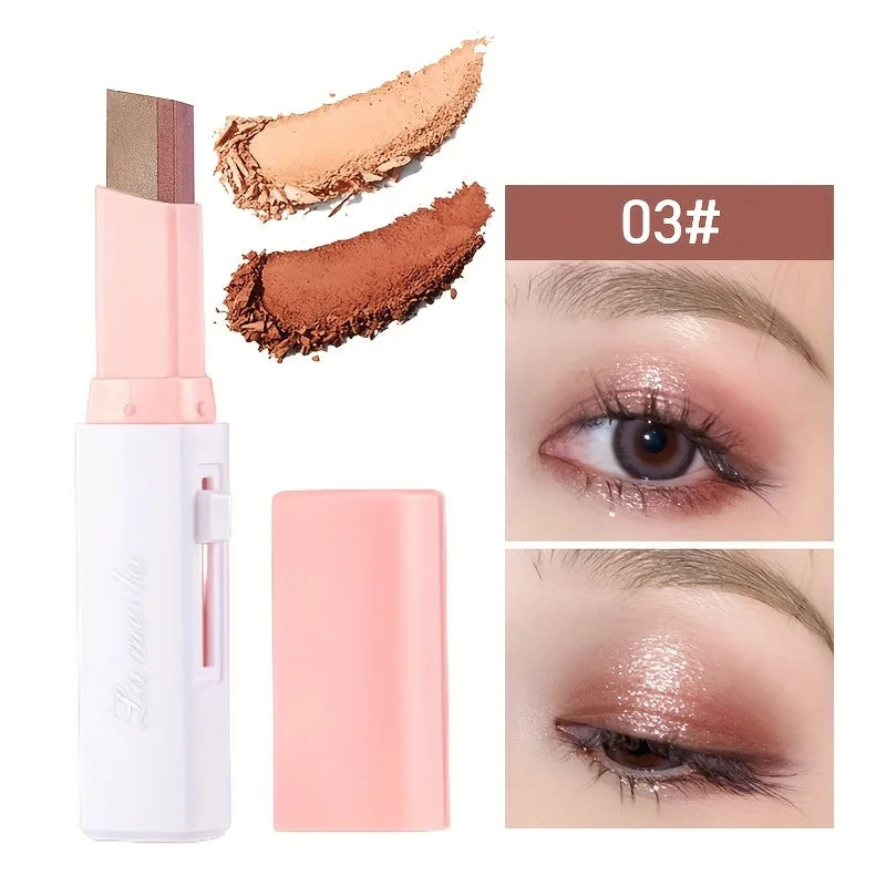 Stick 2 en 1 Sombra de Ojos y Eyeliner con Brillo Perlado