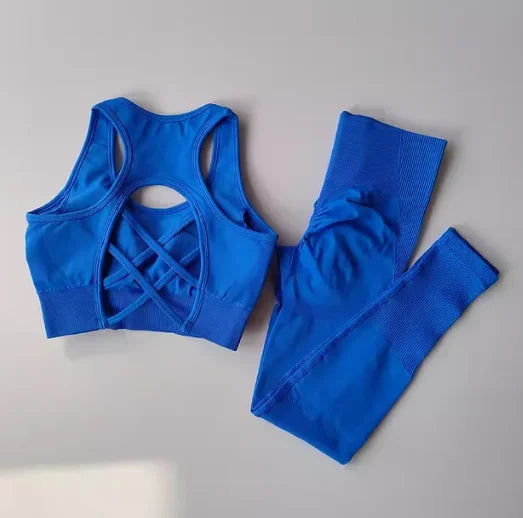 Conjunto de Sujetador y Mallas Deportivo para Mujer – Comodidad y Estilo en Movimiento