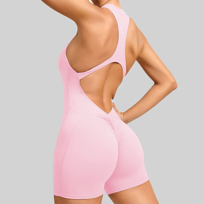 Mono Deportivo Corto para Mujer – Conjunto de Gimnasio