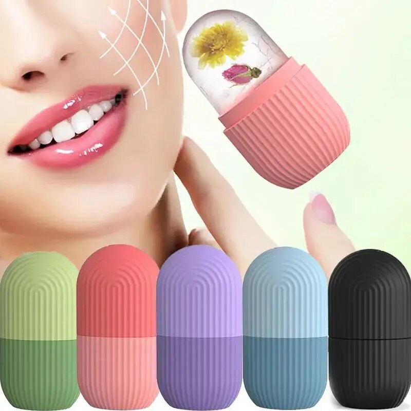 Rodillo Masajeador y Tratamiento Facial Con Hielo